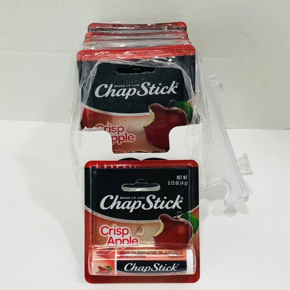 NEW ChapStick CRISP APPLE Lot of 12 SEALED .15 oz Lip Gloss Balm Chap Stick - Picture 5 of 7